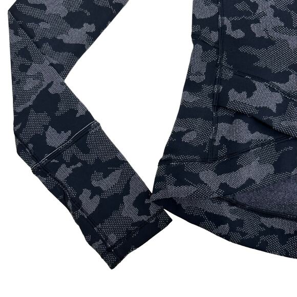Lululemon Camo Sweatshirt Size 4  Close to Crossing Jacquard Black RULU - Picture 5 of 14